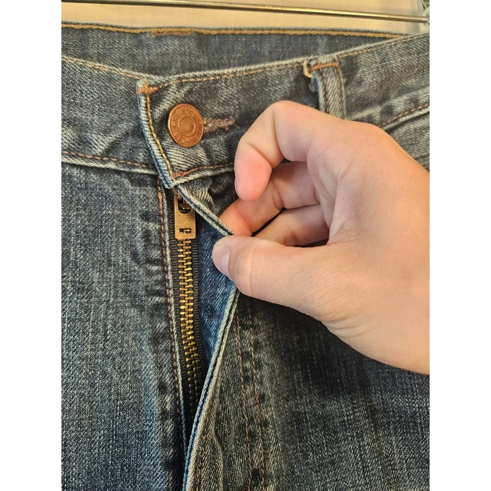 Vintage Y2K Polo Ralph Lauren Mens Straight Leg Medium Wash Jeans 35x32